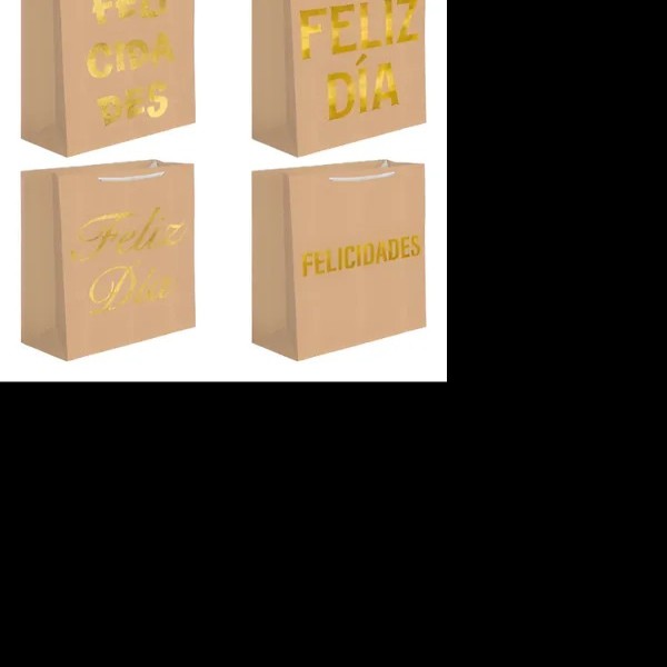 BOLSA KRAFT MED. FELICIDADES DIPAK PZA